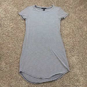 Black & White Striped Tee Dress